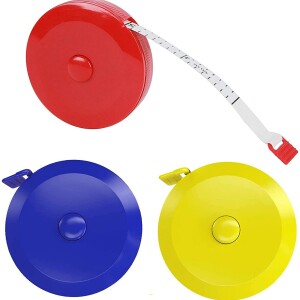 Measuring Tape Retractable, 60 Inch Soft Fabric Tape Measure for Cloth,Body,Waist. Push Button Tailor Measurement Tape
