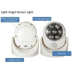 Motion Sensor Light Wireless LED Light, Cordless Night Light Lamp for Indoor, Outdoor Porches Patios Garages Pathway