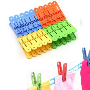 20 PCS Plastic Clothes Pins, Air Drying Small Plastic Clips For Laundry, Clothesline,Photos,Crafts, Pictures, Baby Cloth