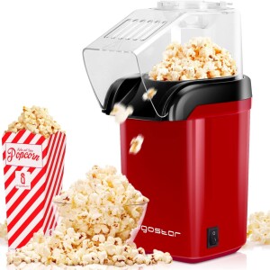 Popcorn Maker Machine, Hot Air Popcorn Popper, BPA-Free, No Oil Fat-Free & Healthy Snacks at home for Kids & Adults