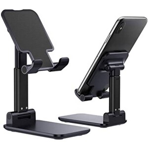 Foldable Mobile Holder Stand, Angle & Height Adjustable, Anti-Slip Design Compatible with All Smartphones
