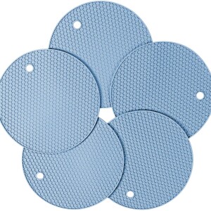 Silicone Trivet Mats, Pot Holders. Our potholders Kitchen Tools is Heat Resistant, Non-Slip Flexible Easy to wash & Dry