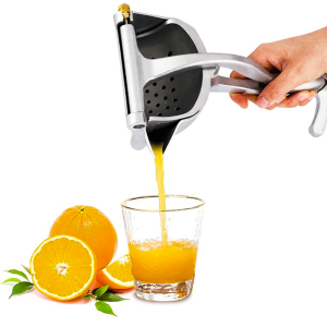 Juice Squeezer Manual Juicer, Handheld Aluminum Alloy Juice Extractor, Citrus Squeezer for Healthy Juicing, Cocktails - Quick Press, Easy Grip Design
