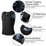 Sauna Vest for Men Workout Vest Sweat Enhancing Tank Top Premium Slimming Shapewear Waist Trainer Heat Trapping Fitting Shirt