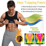 Sauna Vest for Men Workout Vest Sweat Enhancing Tank Top Premium Slimming Shapewear Waist Trainer Heat Trapping Fitting Shirt