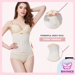 Women's Waist Trainer Cincher Long Torso Body Shaper with Soft Steel Rods Tummy Control Corset for Weight Loss