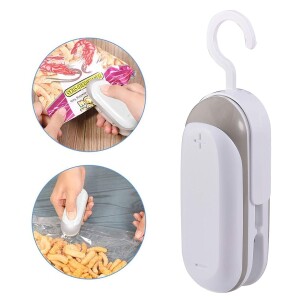 Mini Heat Sealer, Portable Sealing Machine, Handheld Heat Bag Sealer, Hand Pressure Heat Sealer, Used for Plastic Bag Food Storage Household Items
