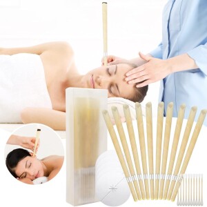 Ear Candles, Beeswax Natural Wax Hearing Massage Ear Cleaning Earwax Removal Relaxation Sconces therapy Pure Kit