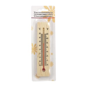 Traditional Wooden Thermometer to Measure Room Temperature,Can be used Indoor or Outdoor, Home, Office, Garden or Garage