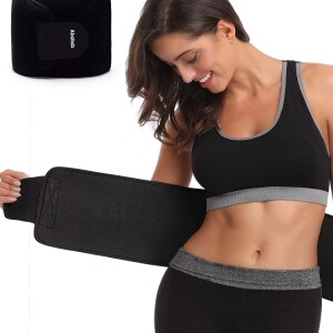 Waist Trimmer Sweat Belt, Workout Slimming Belt,Waist Trainer for Women and Men Workout Sauna Body Shaper Sports Girdles