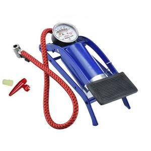 Portable Floor Foot Air Pump, Tire Inflator Pedal Pump With Pressure Gauge For Car, Bicycle, Motorbike, Football & Toys.